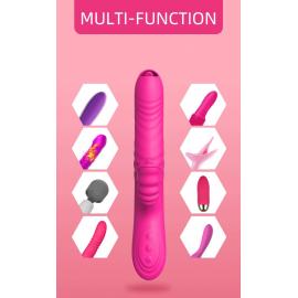 Вібратор Angelia USB 3 functions of thrusting / 20 vibrations Pink - 4