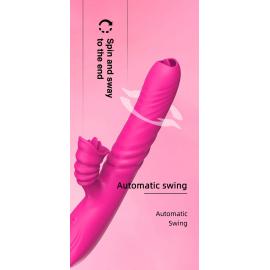 Вібратор Angelia USB 3 functions of thrusting / 20 vibrations Pink - 9