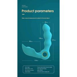 Вібростимулятор простати Boss Series Angelo Male Prostate Triple Stimulation, бірюзовий - 3