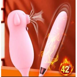 Вакуумний вібростимулятор Elva Dual Purpose (pink) - 2