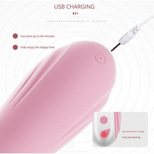 Вібратор Hannah USB Pink