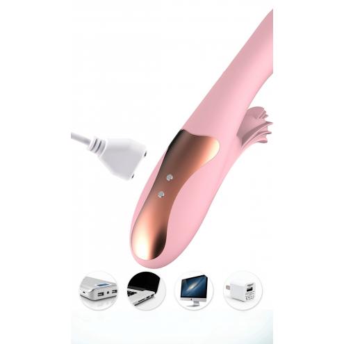 Вібратор з підігрівом Lilo USB-Pink