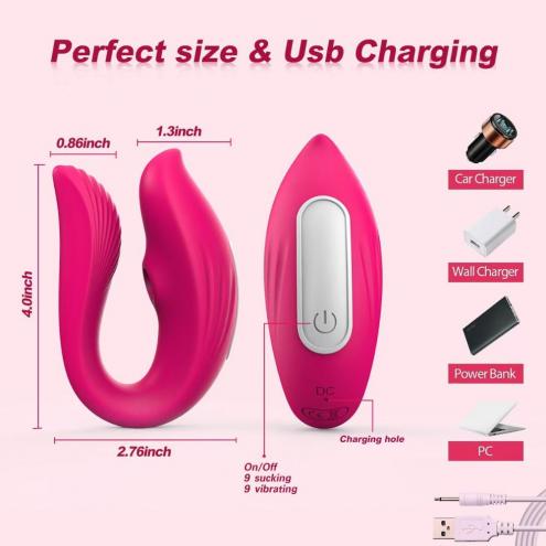 Смарт вібратор для двох Vibrator - pink - app control