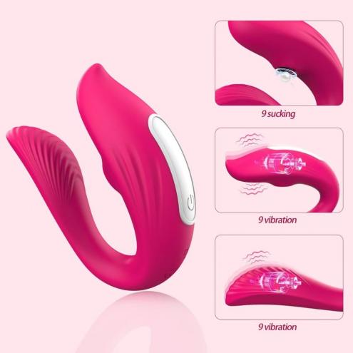 Смарт вібратор для двох Vibrator - pink - app control
