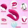 Смарт вібратор для двох Vibrator - pink - app control