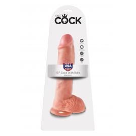 Фалоімітатор Cock 10 Inch With Balls - 4