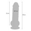 Фаллоимитатор Get Real 20 cm Extra Thick Dildo, телесный