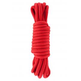 Бондажі/наручники BONDAGE ROPE 5 METER RED - 1