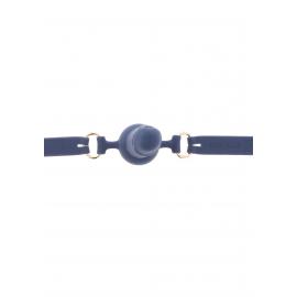 Кляп у вигляді фалоса Silicone Penis Ball Gag Blue - 3