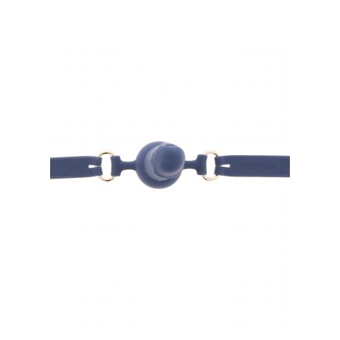 Кляп в виде фаллоса Silicone Penis Ball Gag Blue
