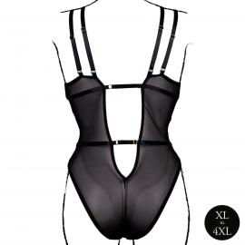 Еротичний боді Bodysuit with Adjustable Sliders Plus Size - 2