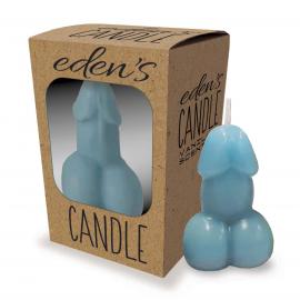 Свічка Eden’s Candle - Vanilla Scented Penis - Blue - 1