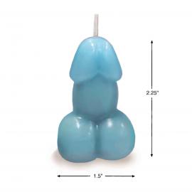 Свічка Eden’s Candle - Vanilla Scented Penis - Blue - 2