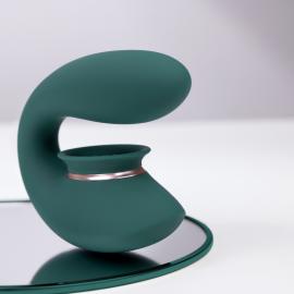 Вібратор Twitch 3 - Rechargeable Vibrator & Suction - Silicone - 10 Speed - Forest Green - 9