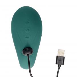 Вібратор Twitch 3 - Rechargeable Vibrator & Suction - Silicone - 10 Speed - Forest Green - 2