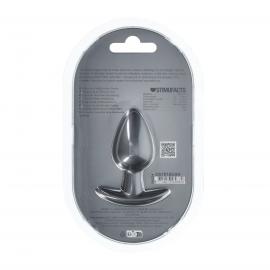 Анальна пробка Smooth Silicone Anal Plug - Medium - 3.1/7,9 cm - Gunmetal - 3