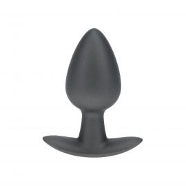 Анальна пробка Smooth Silicone Anal Plug - Medium - 3.1/7,9 cm - Gunmetal - 1