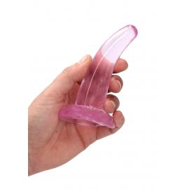Фаллоимитатор Realrock Crystal Clear Dildo 5, розовый - 2