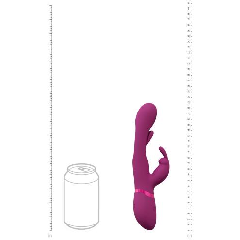 Вибратор Mika Triple Rabbit with G-Spot Flapping - Pink