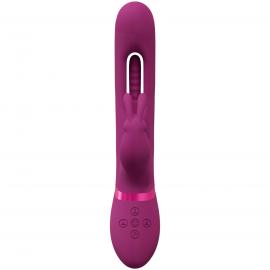 Вібратор Mika Triple Rabbit with G-Spot Flapping - Pink - 2