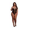 Еротичний боді Bodysuit with Adjustable Sliders Plus Size