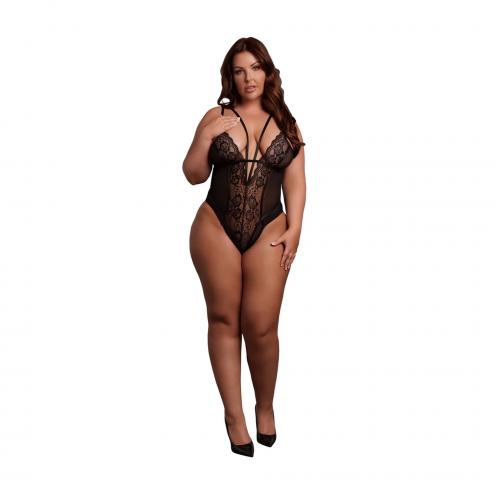 Еротичний боді Bodysuit with Adjustable Sliders Plus Size