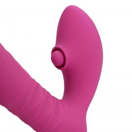 Вібратор для точки G Loveline Thrusting and Tapping Vibrator - Powerful Pink - 4