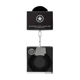 Наручники Beginners Handcuffs Furry - Black - 2