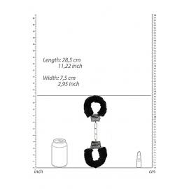 Наручники Beginners Handcuffs Furry - Black - 6