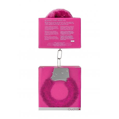 Наручники Beginners Handcuffs Furry - Pink