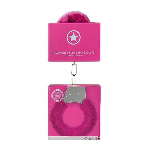 Наручники Beginners Handcuffs Furry - Pink
