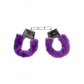 Наручники Beginners Handcuffs Furry - Purple - 1