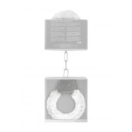 Наручники Beginners Handcuffs Furry - White - 6