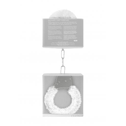 Наручники Beginners Handcuffs Furry - White