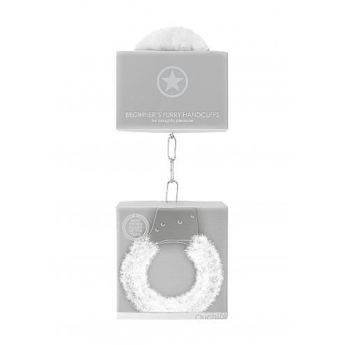 Наручники Beginners Handcuffs Furry - White