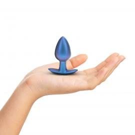 Анальна пробка Smooth Silicone Anal Plug - Medium - 3.1/7,9 cm - Metallic Blue - 4