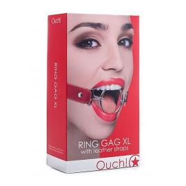 Кляп металеве кільце Ring Gag XL - Red - 2