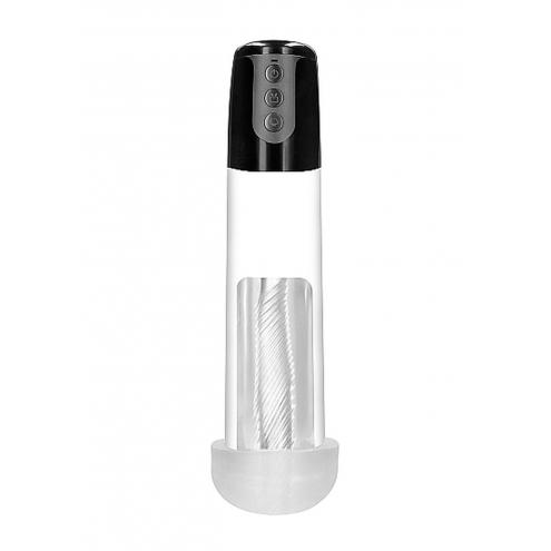 Вакуумная помпа Automatic Cyber Pump with Masturbation Sleeve - Transparent