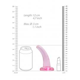 Фалоімітатор Realrock Crystal Clear Dildo 5, рожевий - 3