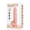 Вибратор Vibrating and Rotating Straight Cock with Balls - 8 / 20,5 cm - Flesh