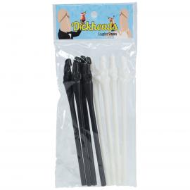 Соломинки для пар - чорно-білі Couples Straws - 2