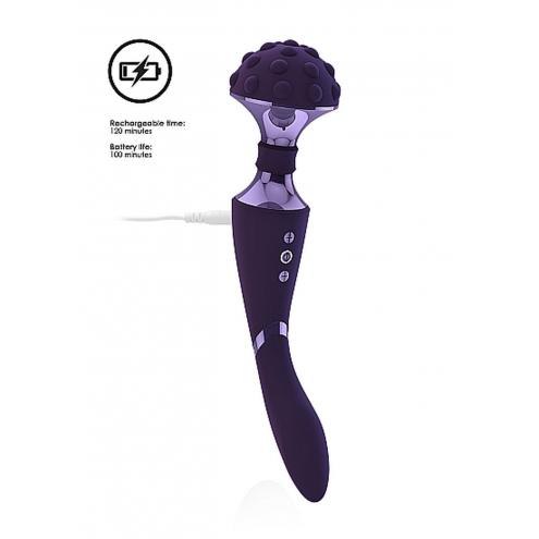 Вибростимулятор Shiatsu Bendable Massager Wand - Purple