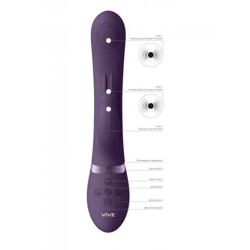 Вібратор May - Pulse-Wave C-spot - G-Spot Rabbit - Purple