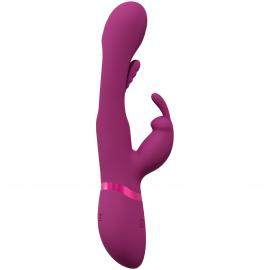 Вібратор Mika Triple Rabbit with G-Spot Flapping - Pink - 5
