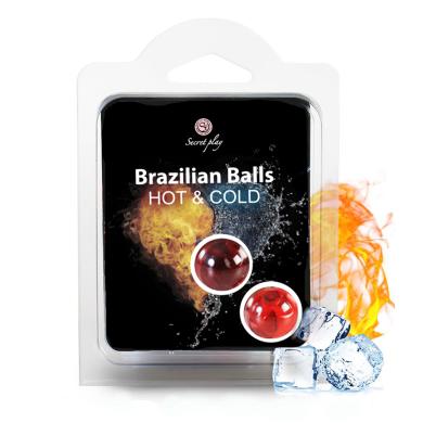 Набір кульок лубрикантів BRAZILIAN BALLS HOT & COLD