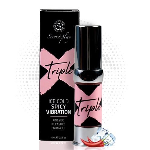 Жидкий вибратор TRIPLE X-3 IN 1 UNISEX PLEASURE ENHANCER GEL