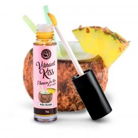 Рідкий вібратор LIP GLOSS VIBRANT KISS PINA COLADA - 1