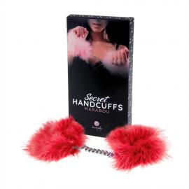 Наручники Secret Marabou Червоні - 1