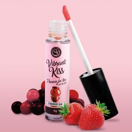 Блеск для губ LIP GLOSS VIBRANT KISS STRAWBERRY GUM - 4