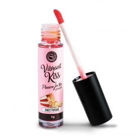Жидкий вибратор LIP GLOSS VIBRANT KISS SWEET POPCORN - 3
